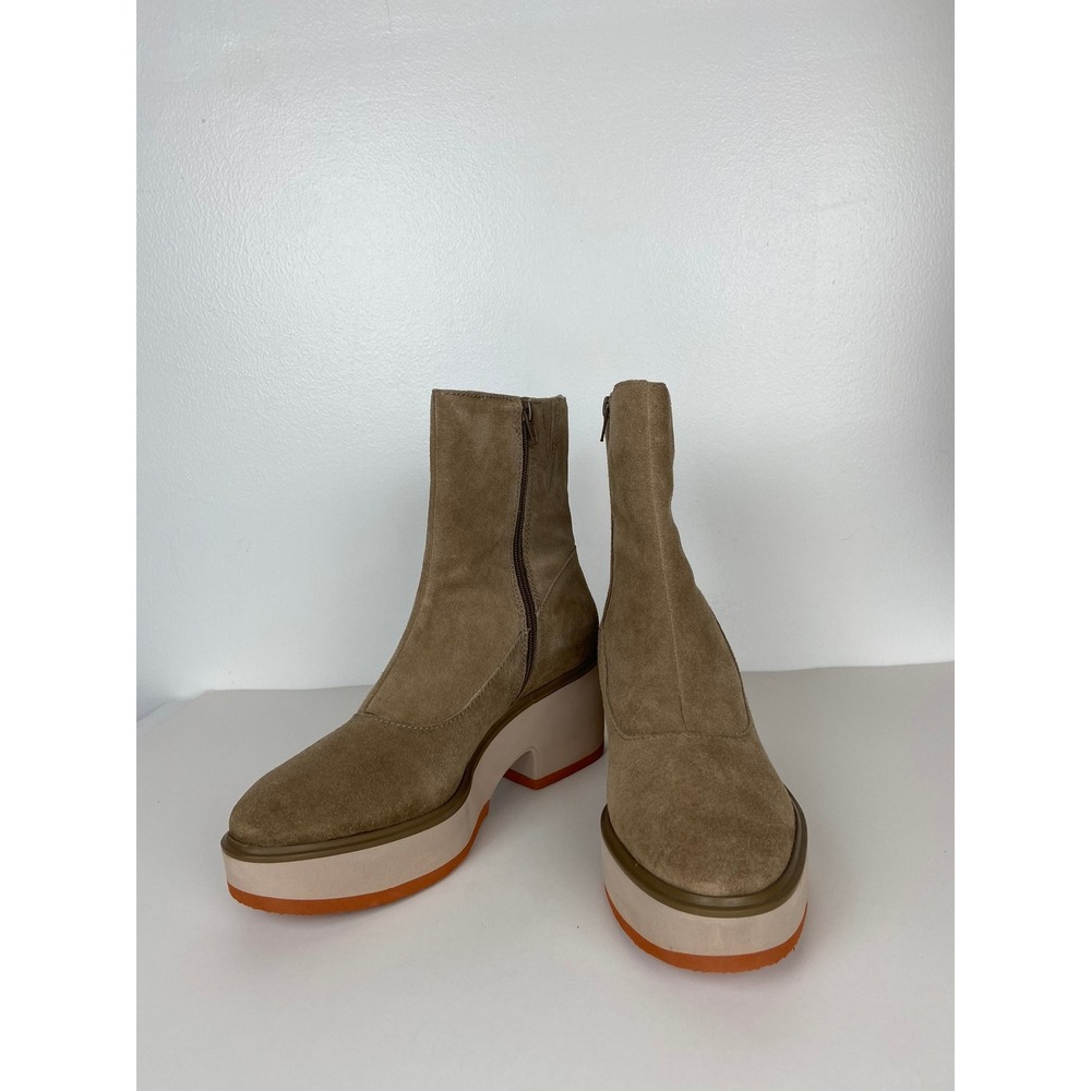 Matisse Gavin Tan Suede Platform Ankle Boots Size 10 M Chunky Block Heel Boho - Picture 2 of 13